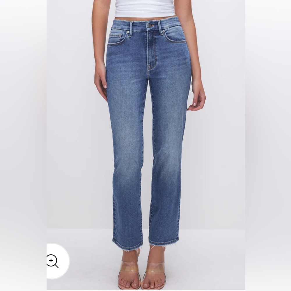 NWOT Good American Always Fits Good Legs Straight Jean